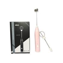 Mini batedor de café e leite recarregável rosa Mini batedor de café e leite recarregável rosa