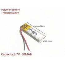 Mini Bateria 60 Mah 3,7v Fone Ouvido Bluetooth Head Set