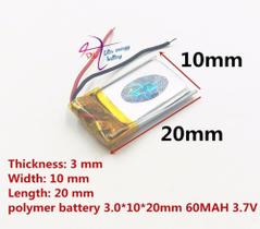 Mini Bateria 60 Mah 3,7v Fone Ouvido Bluetooth Headset -