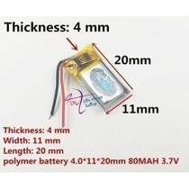 Mini Bateria 80 Mah 3,7v Fone De Ouvido 401120