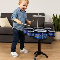 Mini Bateria de Brinquedo com 5 Tambor Diversão para a Criança Musica Infantil Kids Mini Bateria de Brinquedo com 5 Tambor Diversão para a Criança Musica Infantil Kids