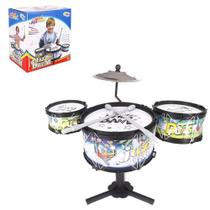 Mini Bateria Infantil 3 tambores Meu Ritmo Na Caixa Wellmix