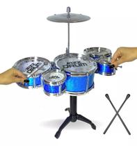 Mini Bateria Infantil 5 Tambores 1 Prato - Happy Jazz Drum