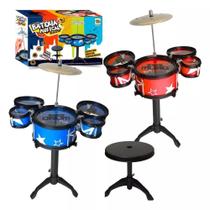 Mini Bateria Infantil Musical World De Plástico Jazz Drum Dia das crianças Mini Bateria Infantil Musical World De Plástico Jazz Drum Dia das crianças