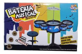 Mini Bateria Infantil Musical World De Plástico Jazz Drum