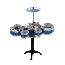 Mini Bateria Infantil Rockstar Bw038 5 Tambores Jz Drum