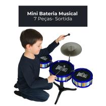 Mini Bateria Musical 7 Peças- Sortida