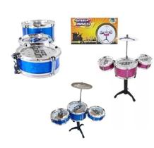 Mini Bateria Musical Brinquedo Infantil Toys 5 Tambores