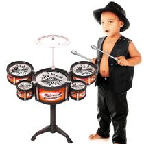 Mini Bateria Musical Completa Brinquedo Infantil