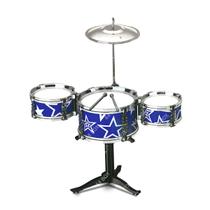 Mini Bateria Musical Infantil Jazz Drum Rock Brinquedo Som