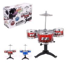 Mini Bateria Musical Infantil Meu Ritmo Completa Rock