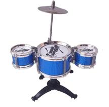 Mini Bateria Musical Meu Ritmo Jazz Drum Music AZUL Wellkids