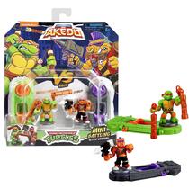 Mini Battling Warriors Versus Pack TMNT Michelangelo Vs Bebop