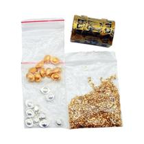 Mini Baú Do Tesouro Com Moeda De Ouro Em Escala 1:12, Decoração Para Casa De Bonecas, Conjunto De