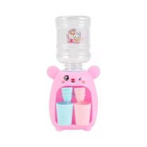 Mini Bebedouro Água Suco Infantil Panda Rosa Azul Criança