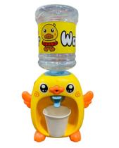 Mini Bebedouro Pato Musical Água Suco Infantil Luz Som 22cm - Jiaerle toys