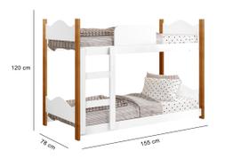 Mini Beliche Infantil Encanto Com 2 Colchões 150x70 Incluso- LV