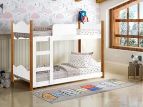 Mini Beliche Infantil Encanto De Mdf Com Pés De Madeira Lv Móveis