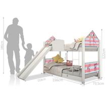 Mini Beliche Montessoriana Dançarinas Escorregador Colchões - Divaloto