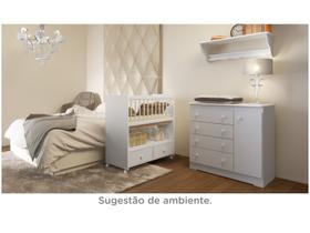 Mini Berço 2 Gavetas Com Colchão Moisés - Branco Mini Berço 2 Gavetas Com Colchão Moisés - Branco