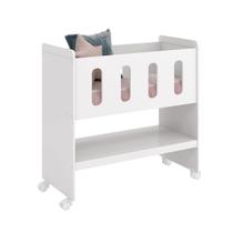 Mini Berço 3 em 1 Zain/Moisés Branco Fosco - MoveisAqui - RELLER Mini Berço 3 em 1 Zain/Moisés Branco Fosco - MoveisAqui - RELLER