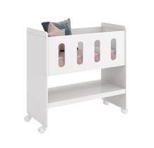 Mini Berço 3 em 1 Zain/Moisés Branco Fosco - Reller