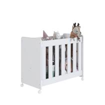 Mini Berço 4 em 1 Multifuncional Linha Evolutivo Branco - Completa Móveis Mini Berço 4 em 1 Multifuncional Linha Evolutivo Branco - Completa Móveis