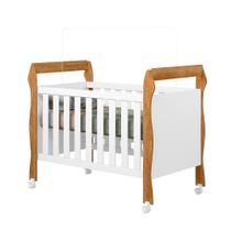 Mini Berço Americano 3 em 1 Berço Cama e Sofá - Branco/Cin Mini Berço Americano 3 em 1 Berço Cama e Sofá - Branco/Cin