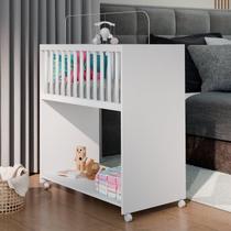 Mini Berço Baby 2 em 1 com Colchão Branco Mini Berço Baby 2 em 1 com Colchão Branco