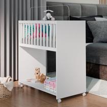 Mini Berço Baby 2 em 1 com Colchão Branco