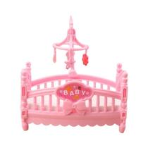 Mini Berço Em Escala 1/12, Cama De Bebê, Casa De Bonecas, Móveis Para Quarto, Acessórios Para Casa
