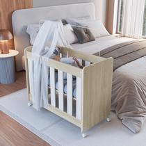 Mini Berço Infantil Moisés Multifuncional 4 em 1 com Rodas para Quarto de Bebê Mini Berço Infantil Moisés Multifuncional 4 em 1 com Rodas para Quarto de Bebê
