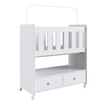 Mini Berço Moisés BY 511 com Colchão 2 Gavetas Branco - Completa Móveis