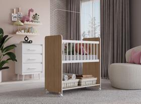 Mini Berço Moisés com Grade Fixa Colchão Incluso Para Bebê Menino e Menina FloFlo Mini Berço Moisés com Grade Fixa Colchão Incluso Para Bebê Menino e Menina FloFlo