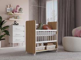 Mini Berço Moisés com Grade Móvel Colchão Incluso Para Bebê Menino e Menina FloFlo