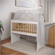 Mini Berço Moisés Multifuncional 100% MDF Com Colchão Amadeirado Branco Ofertamo Mini Berço Moisés Multifuncional 100% MDF Com Colchão Amadeirado Branco Ofertamo