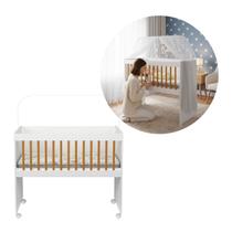 Mini Berço Moisés Multifuncional MDF e Rodízios com Colchão