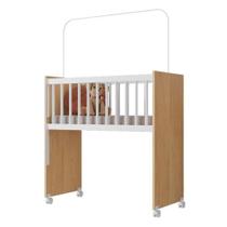 Mini Berço Moisés New Alegria Branco Amadeirado Com Colchão Veronez Mini Berço Moisés New Alegria Branco Amadeirado Com Colchão Veronez