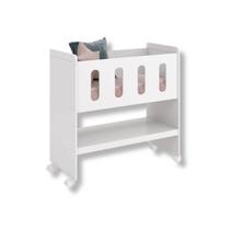 Mini Berço Multifuncional 3 em 1 Branco Fosco