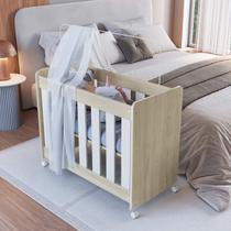 Mini Berço Multifuncional Evolutivo 4 em 1 Sem Colchão BB040 Completa Móveis