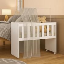 Mini Berço Multifuncional Rubi 5 Em 1 Mdf Acompanha Colchão