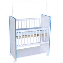 Mini Berço New Baby Com Colchão e Grade Móvel