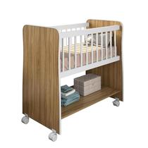 Mini Berço Rubi Nature/Branco - Peternella