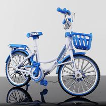 Mini bicicleta com ornamento de modelo de bicicleta de liga leve colecionável Mini bicicleta com ornamento de modelo de bicicleta de liga leve colecionável
