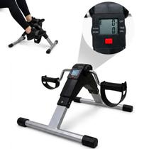 Mini Bicicleta Fisioterapia Pedal Exercitador Braços e Pernas Portátil Compacta Com Display Digital Reabilitação Idoso