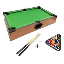 Mini Bilhar Infantil - Mesa De Sinuca Com Tacos E Bolas