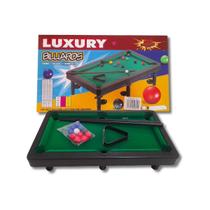 Mini Bilhar Luxury Champion 30x17 - Sinuca Infantil 11 Bolas