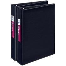 Mini Binders Avery, 5,5 x 8,5 cm, anéis redondos de 1 polegada, pretos, pacote com 2