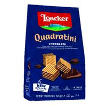 Mini Biscoito Wafer Quadrantine Chocolate Loacker 125 Gr