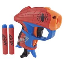 Mini Blaster Nerf MicroShots Marvel Spider-Man com 2 dardos
